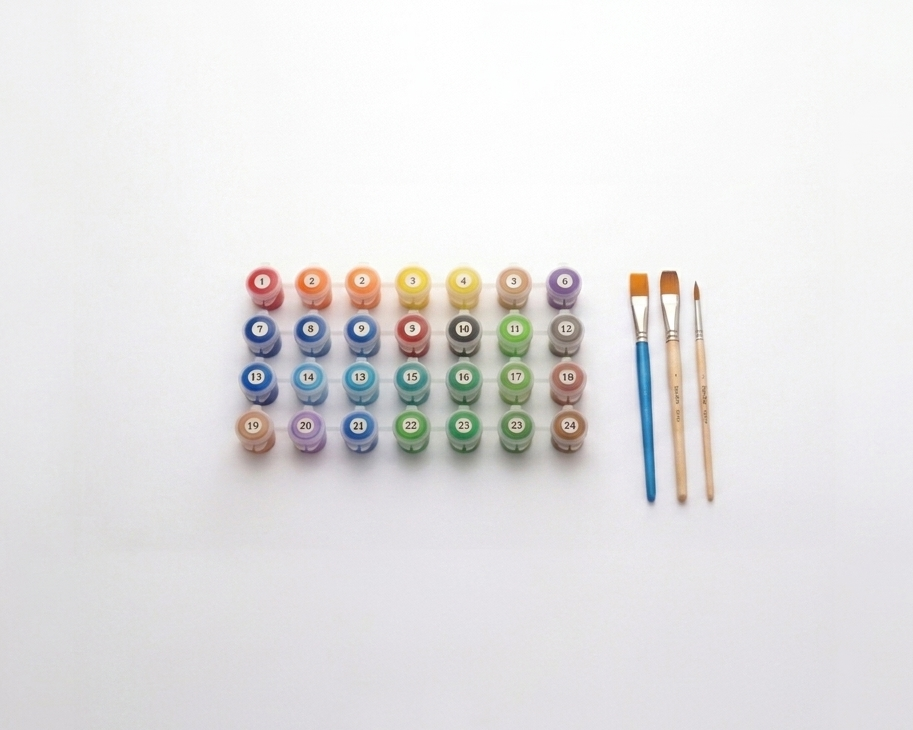 あなただけのオリジナル名画を作ろう！写真が「塗り絵」になる絵の具キット